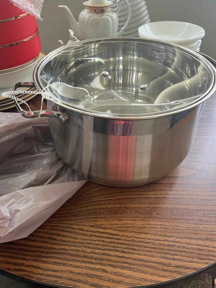 Stainless Steel Stock Pot with Glass Lid - photo 2