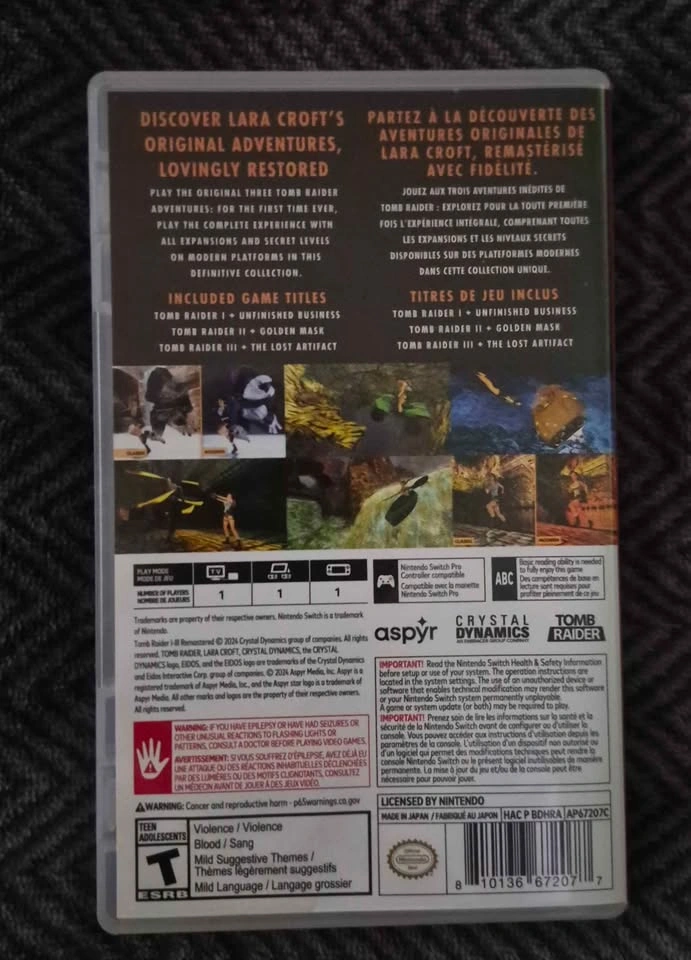 Nintendo Switch Tomb Raider I-III Remastered - photo 2