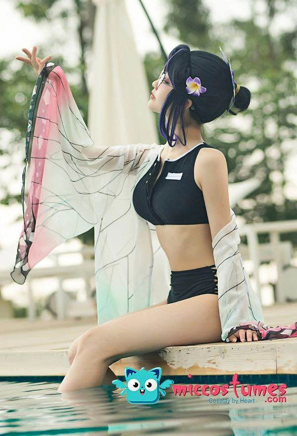 [Miccostumes] Shinobu Kocho Demon Slayer Swimsuit Cosplay