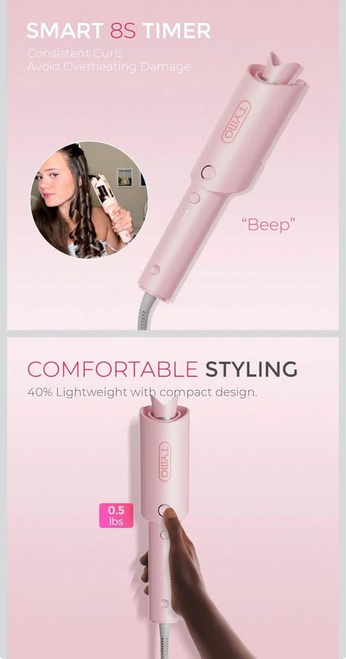 TYMO CURLPRO Automatic Curling Iron | 1" Ceramic Wand - photo 4