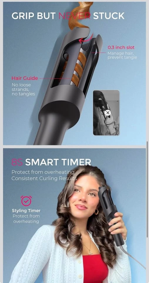 TYMO CURLPRO Automatic Rotating Curling Iron – 1.25” - photo 3