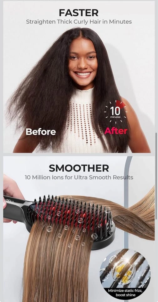 TYMO Ionic Plus Hair Straightener Brush - photo 3
