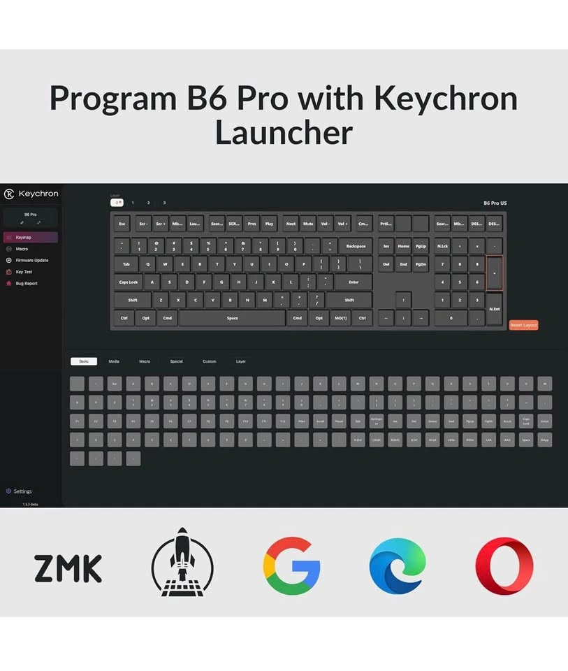 Keychron B6 Pro Ultra-Slim Wireless Keyboard - photo 2