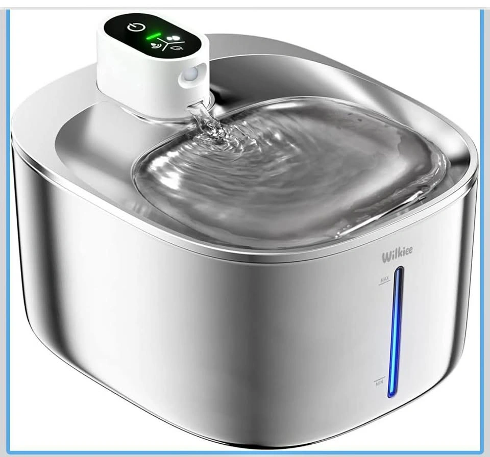 Brand New Stainless Steel Cat Water Fountain, 4.1L Cordless
