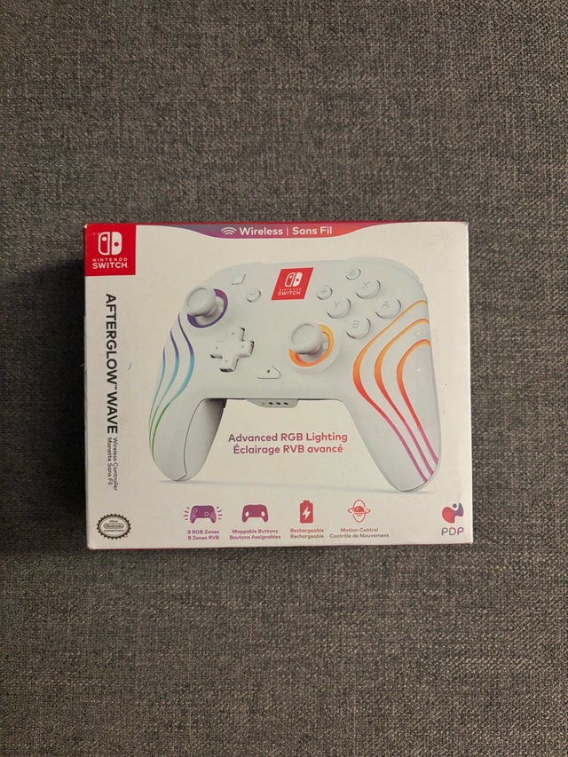 PDP Nintendo Switch Afterglow Wave Wireless Controller