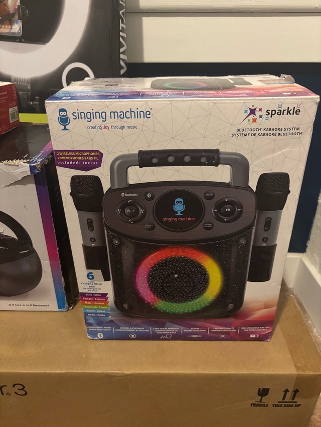Singing Machine Sparkle Bluetooth Karaoke System