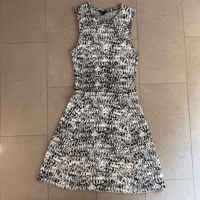 Theory Alancy C Tweedscape Sleeveless Knit Dress-Small Petite