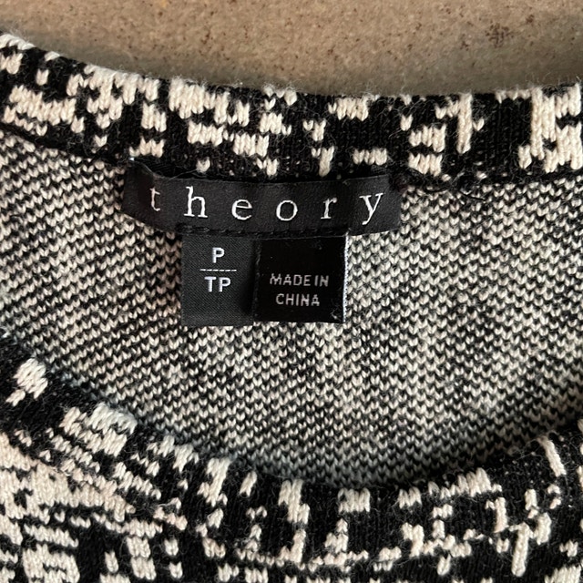 Theory Alancy C Tweedscape Sleeveless Knit Dress-Small Petite - photo 4