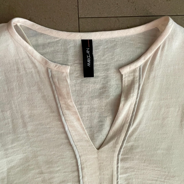 Marc Cain Tunic Blouse Top - Pale Peach w/ sheen-Sz. N4 (US 8) - photo 2