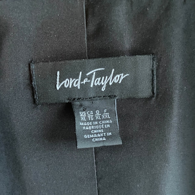 Black Velvet Blazer by Lord & Taylor-2 pockets-Extra Large - photo 3