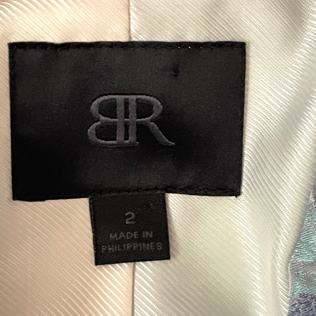 Stunning Banana Republic Floral Jacquard Blazer Blue/Mauve-Sz.2 - photo 4