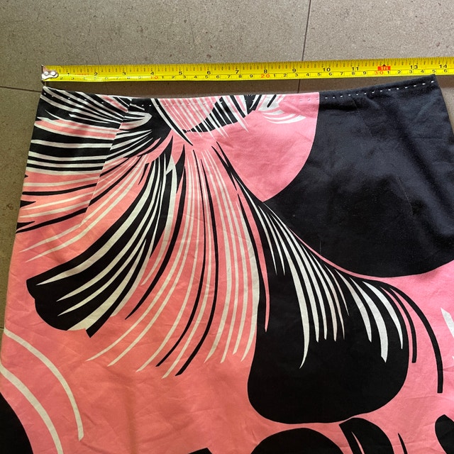 Elie Tahari Retro Print Mini Skirt Black Pink Bold Floral-Sz. 0 - photo 3