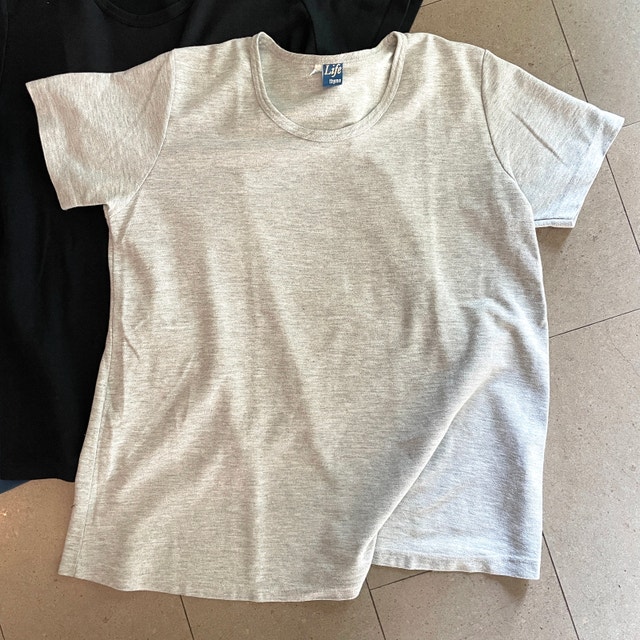 3 Maternity T-shirts Grey, Black/Teal-Size Large/XL - photo 2