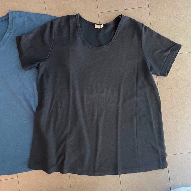 3 Maternity T-shirts Grey, Black/Teal-Size Large/XL - photo 3