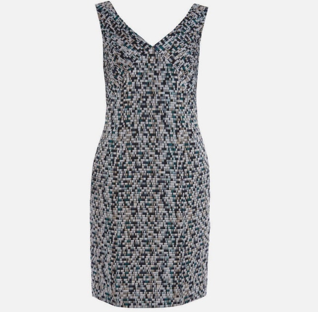 Hugo Boss Distripy Jacquard Ponte Multi-Color Dress NWOT-Size 4 - photo 3
