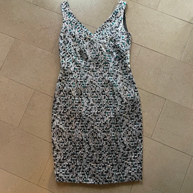 Hugo Boss Distripy Jacquard Ponte Multi-Color Dress NWOT-Size 4 - photo 5