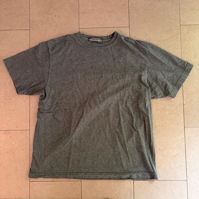 Banana Republic Dark Gray Crew Neck Cotton T-shirt-Unisex-MED