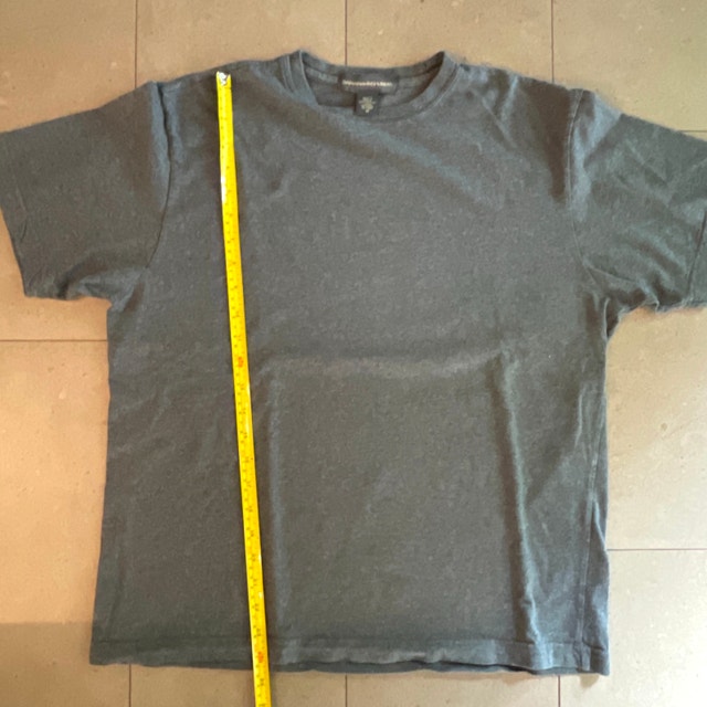 Banana Republic Dark Gray Crew Neck Cotton T-shirt-Unisex-MED - photo 5
