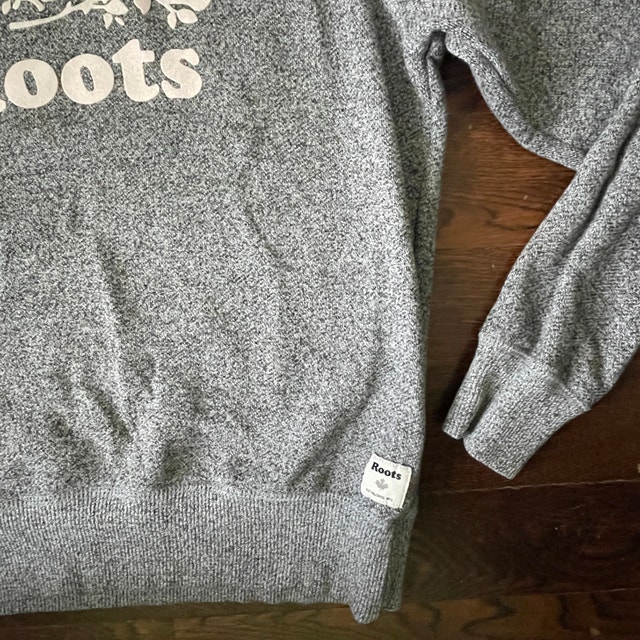 Roots Original Salt and Pepper Gray Crew Neck Sweatshirt-Small - photo 3