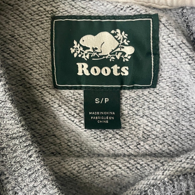 Roots Original Salt and Pepper Gray Crew Neck Sweatshirt-Small - photo 4