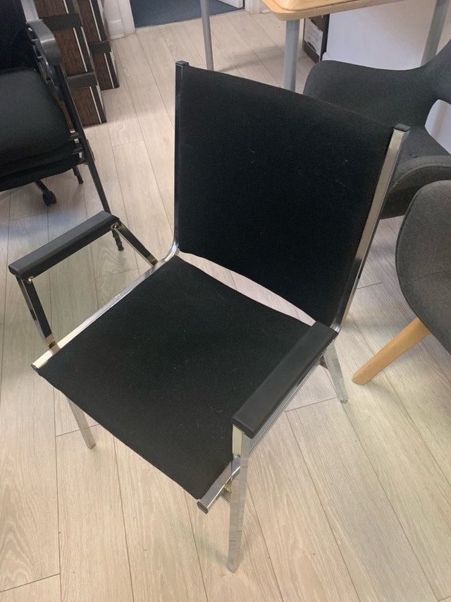 3 mismatching Black Occasional/Office chairs - photo 4