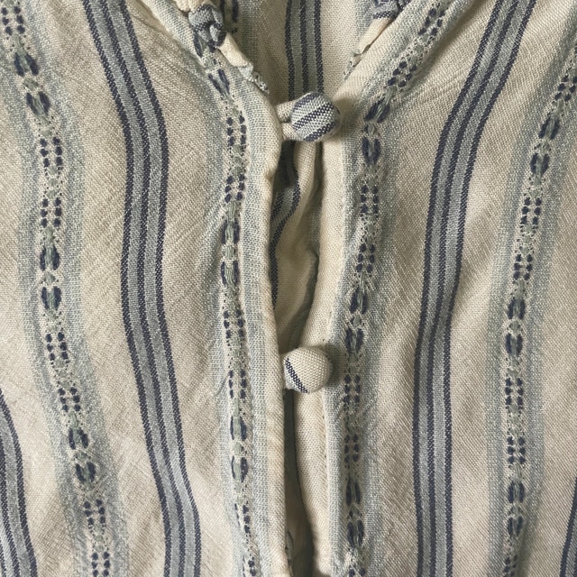 PAIGE Provence Blue and Ivory Short-Sleeve Blouse - Small - photo 5