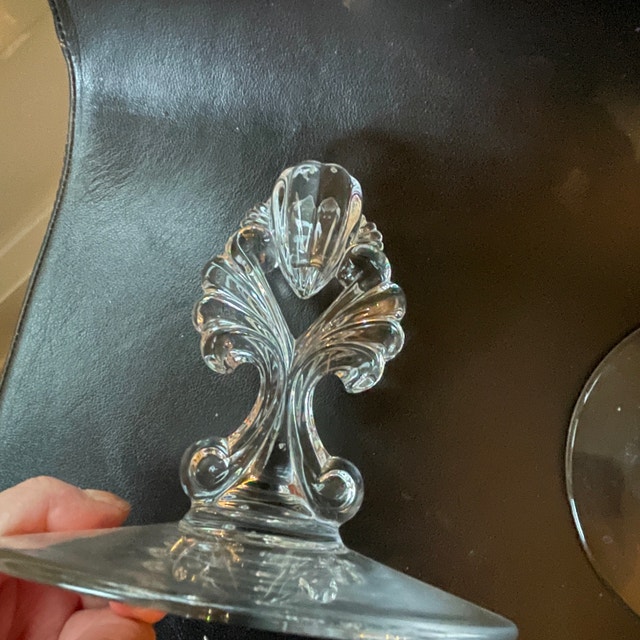 Two Vintage Candleholders by New Martinsville Glass Co. Janice P - photo 5