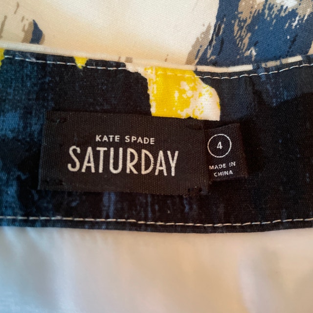 Kate Spade Saturday Print Splatter Paint Mini Skirt-Size 4 - photo 3