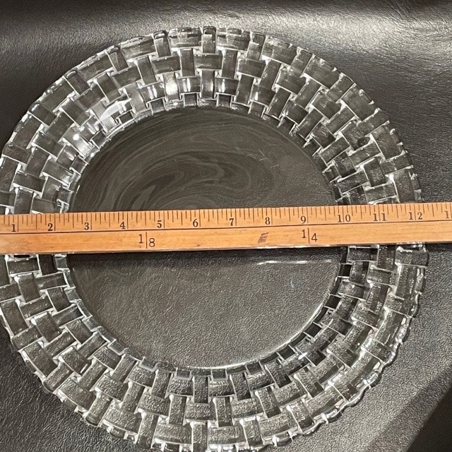 Gorgeous Nachtmann blown glass round serving platter-Bossa Nova - photo 4