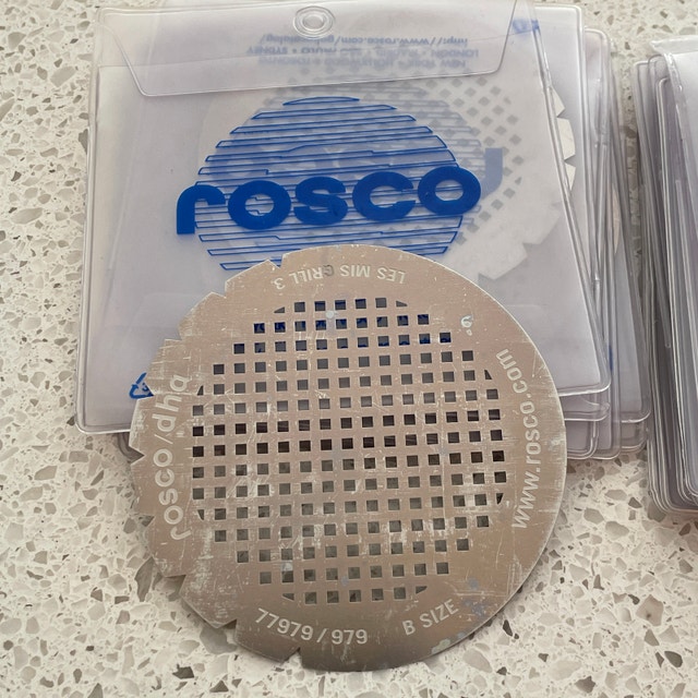 Various original Rosco Gobos - Size B - multiples of each - photo 3