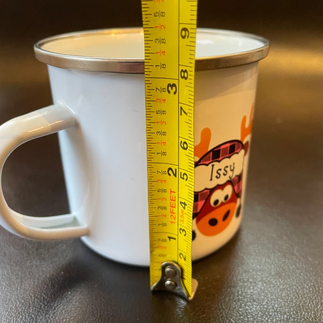 NEW Enamel Coated Metal Camping/Fun Mug with name "Issy" - photo 4