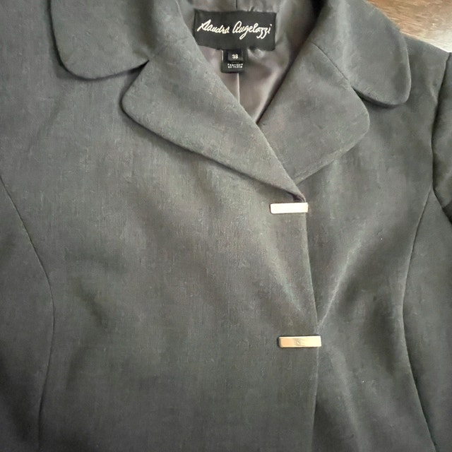 Sandra Angelozzi Italian Gray Short Blazer Jacket -Sz. 38(US 2) - photo 5