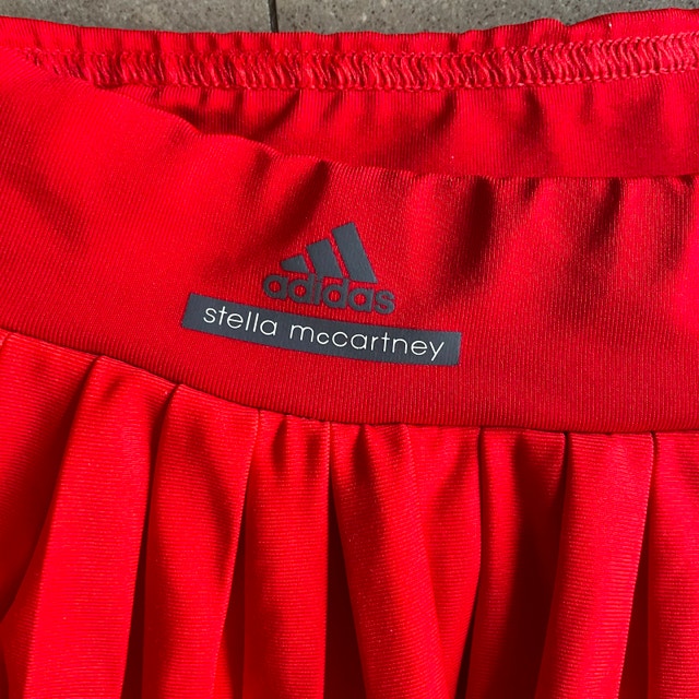 Stella McCartney Red/Cream Adidas Tennis Skort - Extra Small - photo 4