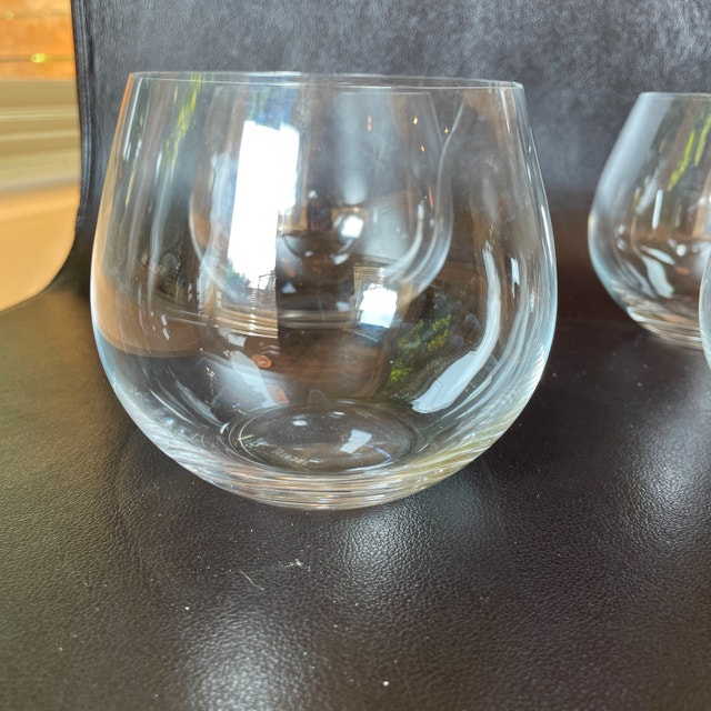 Set of 4 Reidel O Stemless Red Wine Glasses/Tumblers