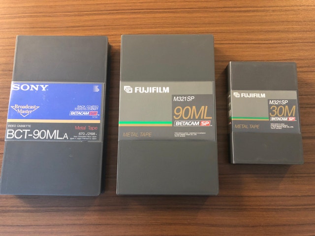 Selling 3 various lengths Betacam SP virgin tapes