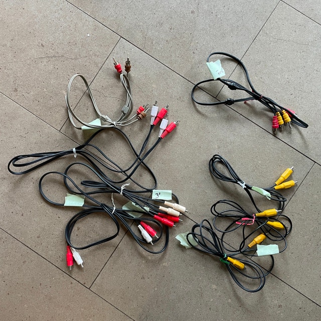 RCA Cables Audio Video Male to Male - Various lengths