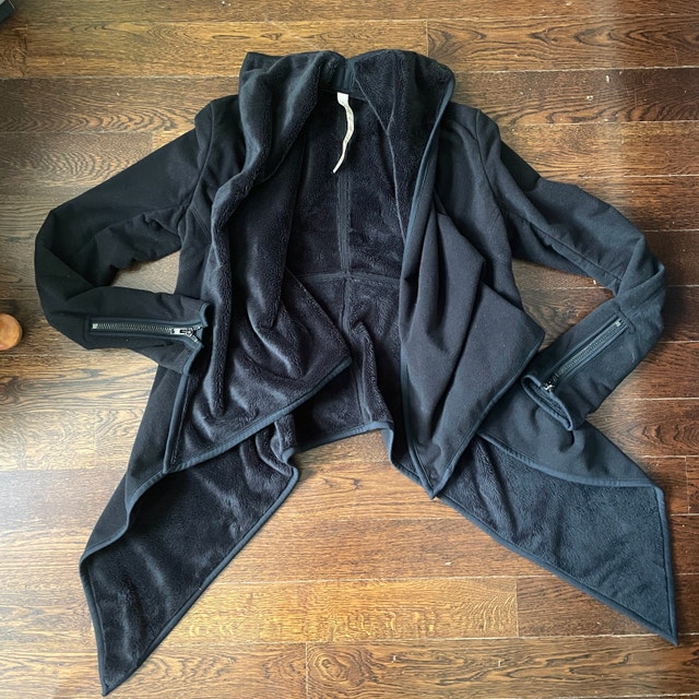 Lululemon Black Presence Of Mind Jacket Sweater fleece-Size 6 - photo 2