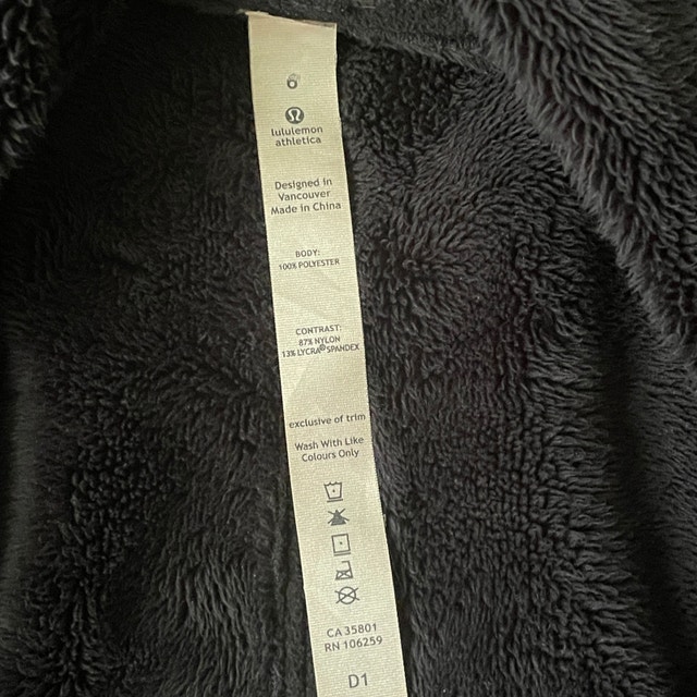 Lululemon Black Presence Of Mind Jacket Sweater fleece-Size 6 - photo 5