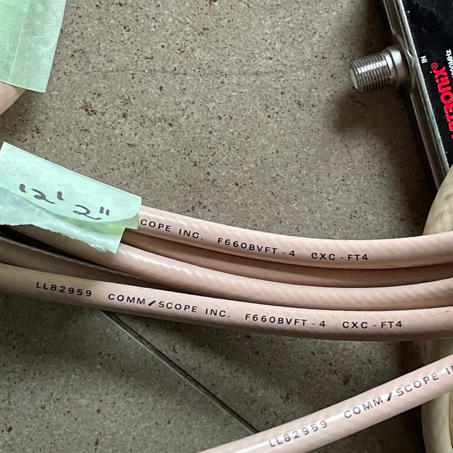 Coaxial Cable and cable splitters - Various lengths - photo 5