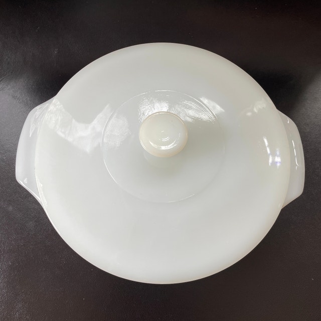 Vintage MCM Anchor Hocking Fire King Candle Glow Casserole Dish - photo 2
