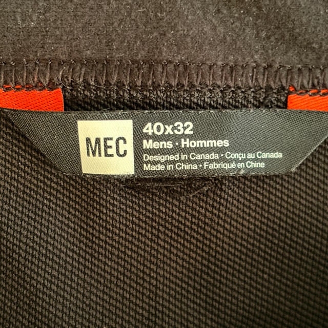 MEC Men's Black Pants-Size 40 - photo 2