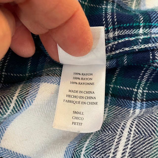 Rails Shirt Large Blue Green White Plaid Long Sleeve - photo 5