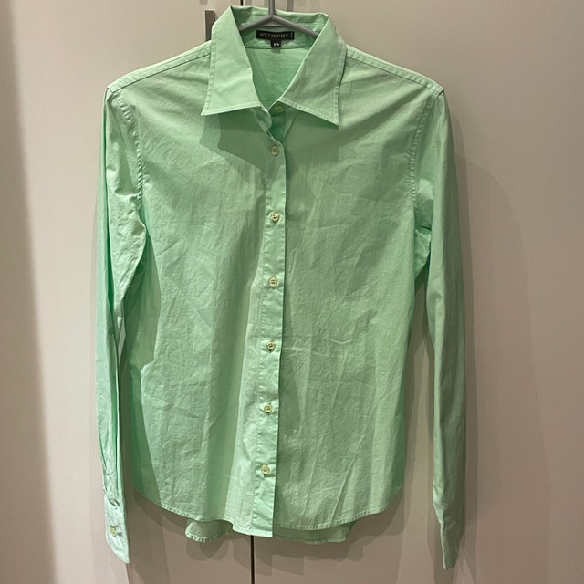Holt Renfrew Pale Green Button-down woman's shirt - Size Medium