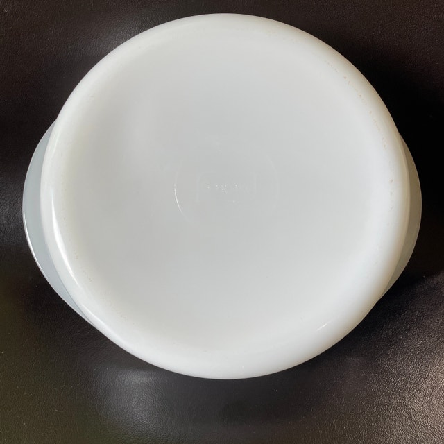 Vintage Glasbake Green Daisy 8" Milk Glass Casserole Baking Dish - photo 4