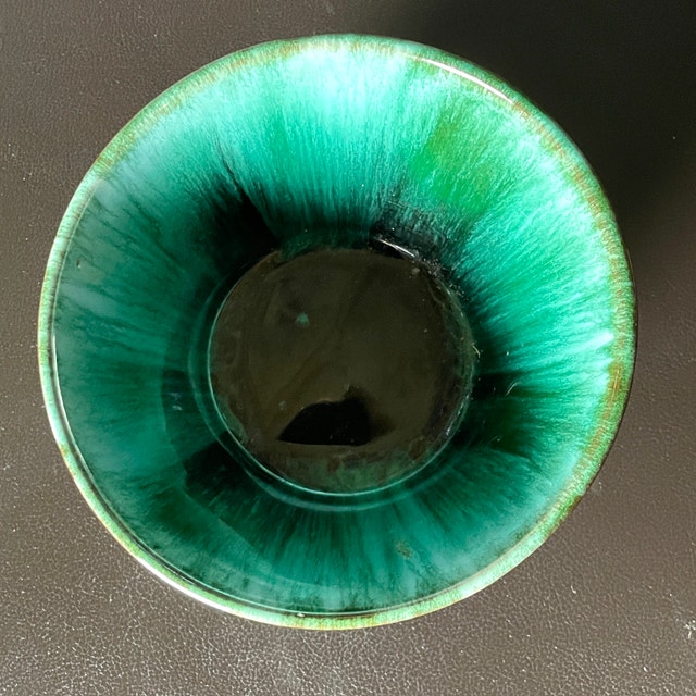 Vintage Blue Mountain Pottery BMP Teal Glazed Small Trinket Bowl - photo 2