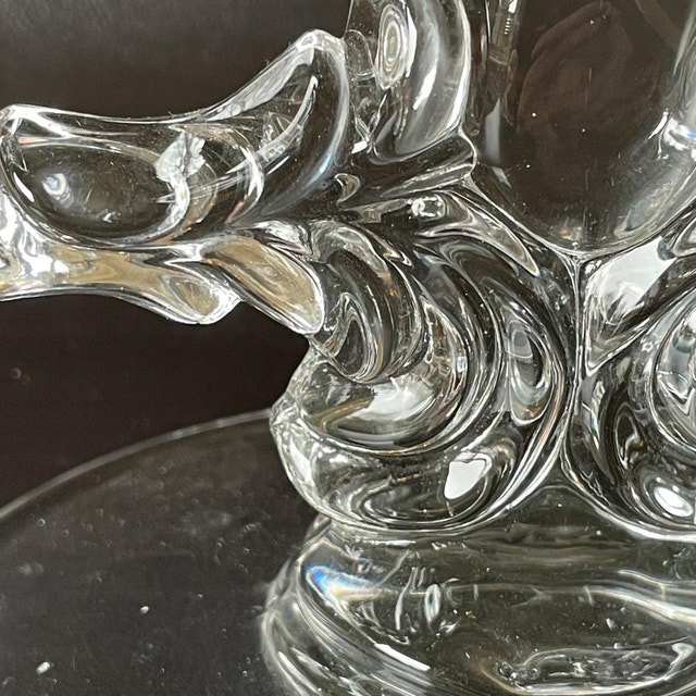 Vintage Martinsville Double Teardrop Glass Candlestick Holder - photo 3