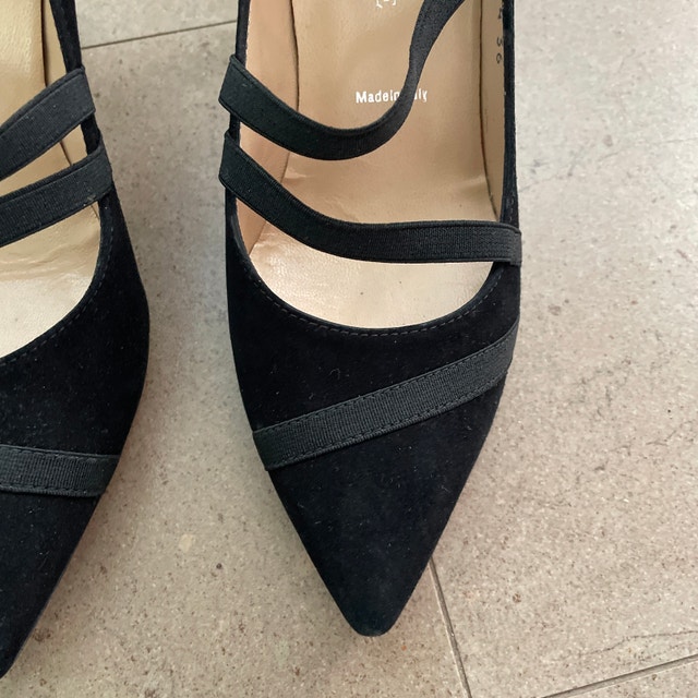 Ron White Christie Black Suede 3" Heels - Size 36 / US 5.5 - photo 3