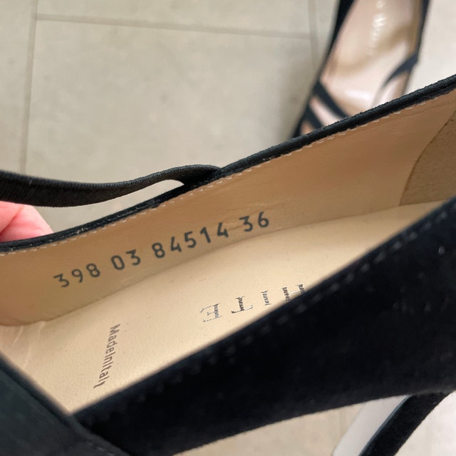 Ron White Christie Black Suede 3" Heels - Size 36 / US 5.5 - photo 4