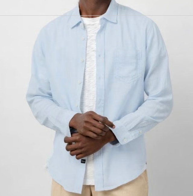 Rails Men's Wyatt Oxford 100% Cotton Shirt in Light Blue-Small - photo 2
