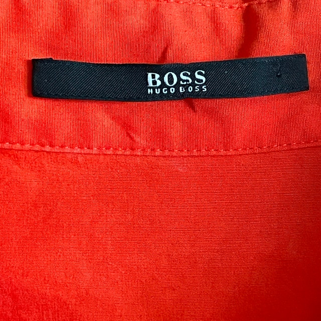 Hugo Boss Dashina3 Orange Cotton blend Shirt Dress-Size 6 - photo 3
